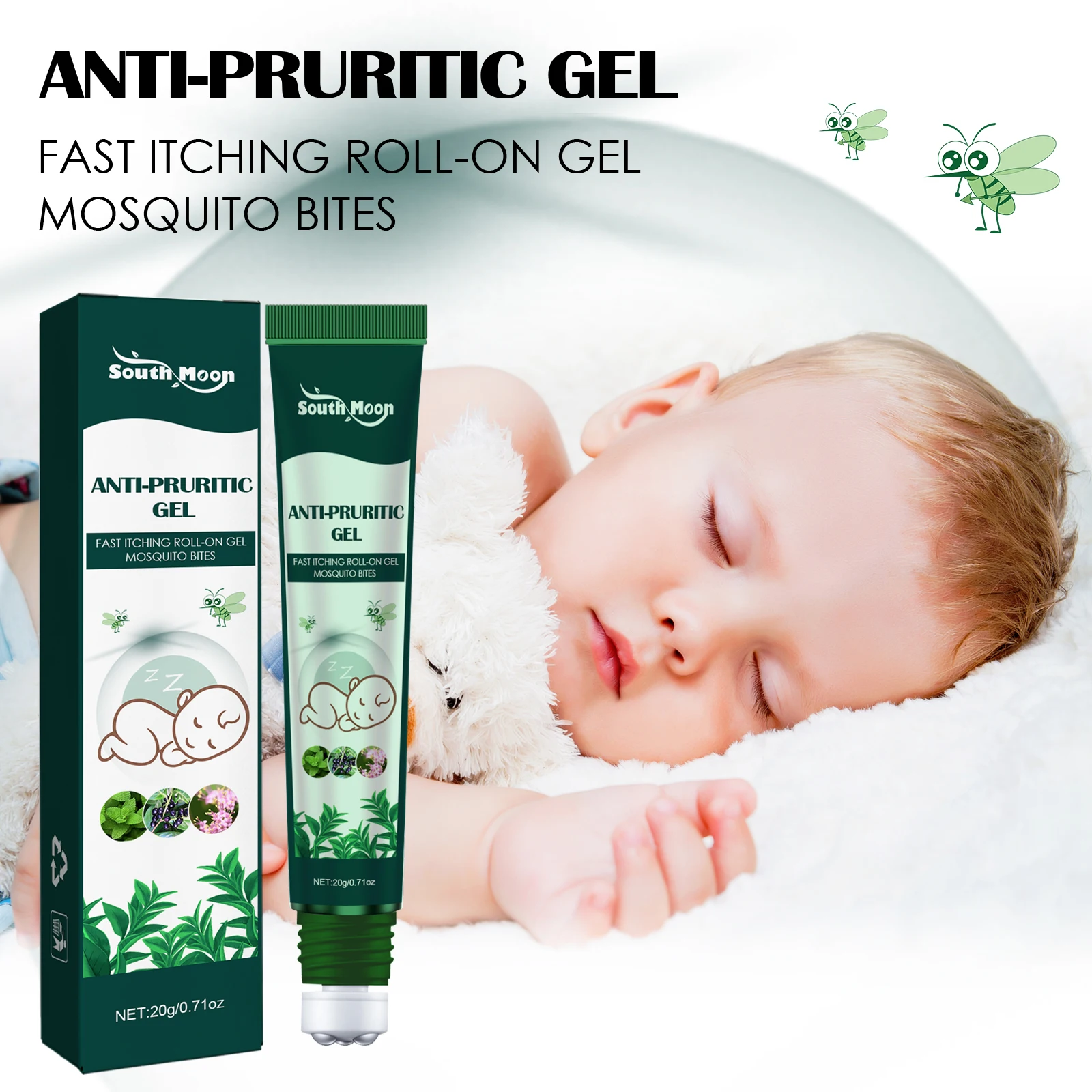 

Anti-pruritic gel mosquito cream baby children adults repellent fast itching roll-on gel mosquito bites Anti-Itching