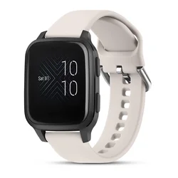 Elegant 20mm Silicone Smartwatch Strap - Universal Fit - Size L (Star Light)