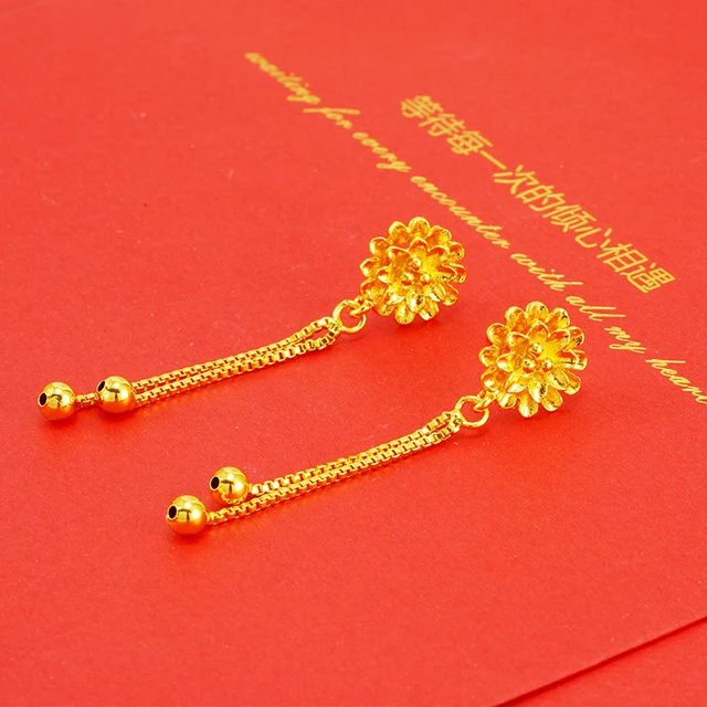 Details more than 142 24k earrings gold jewelry latest seven.edu.vn