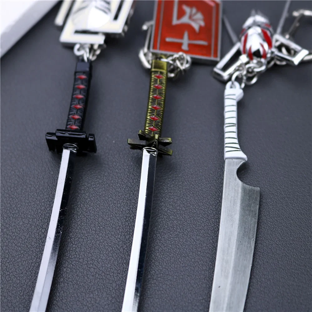 12cm mini lixívia sem cortes espada chaveiro anime periféricos