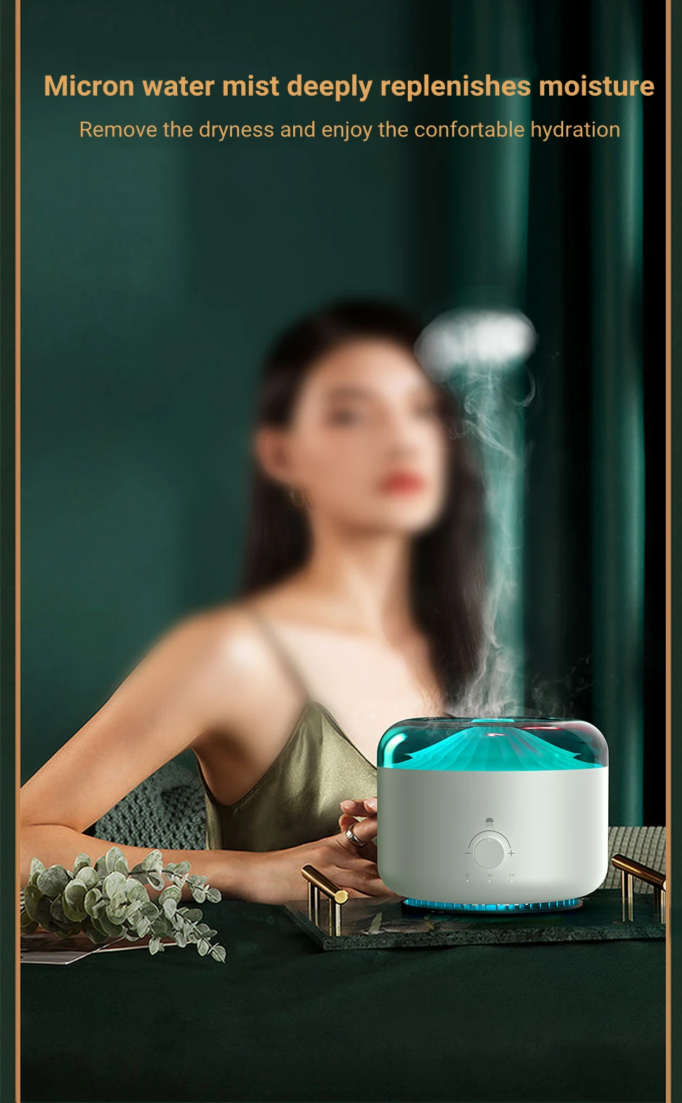 Essential Oil Aroma Air Humidifier Aroma Oil Diffuser Large Jellyfish Mist Sprayer