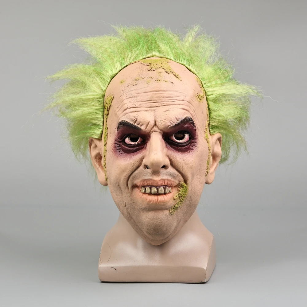 thumbnail image 1 of Beetlejuice Cosplay Headgear Blue Skull Mask Halloween Party Role Play Props For Men And Women Performance Prop Toy, 1 of 4