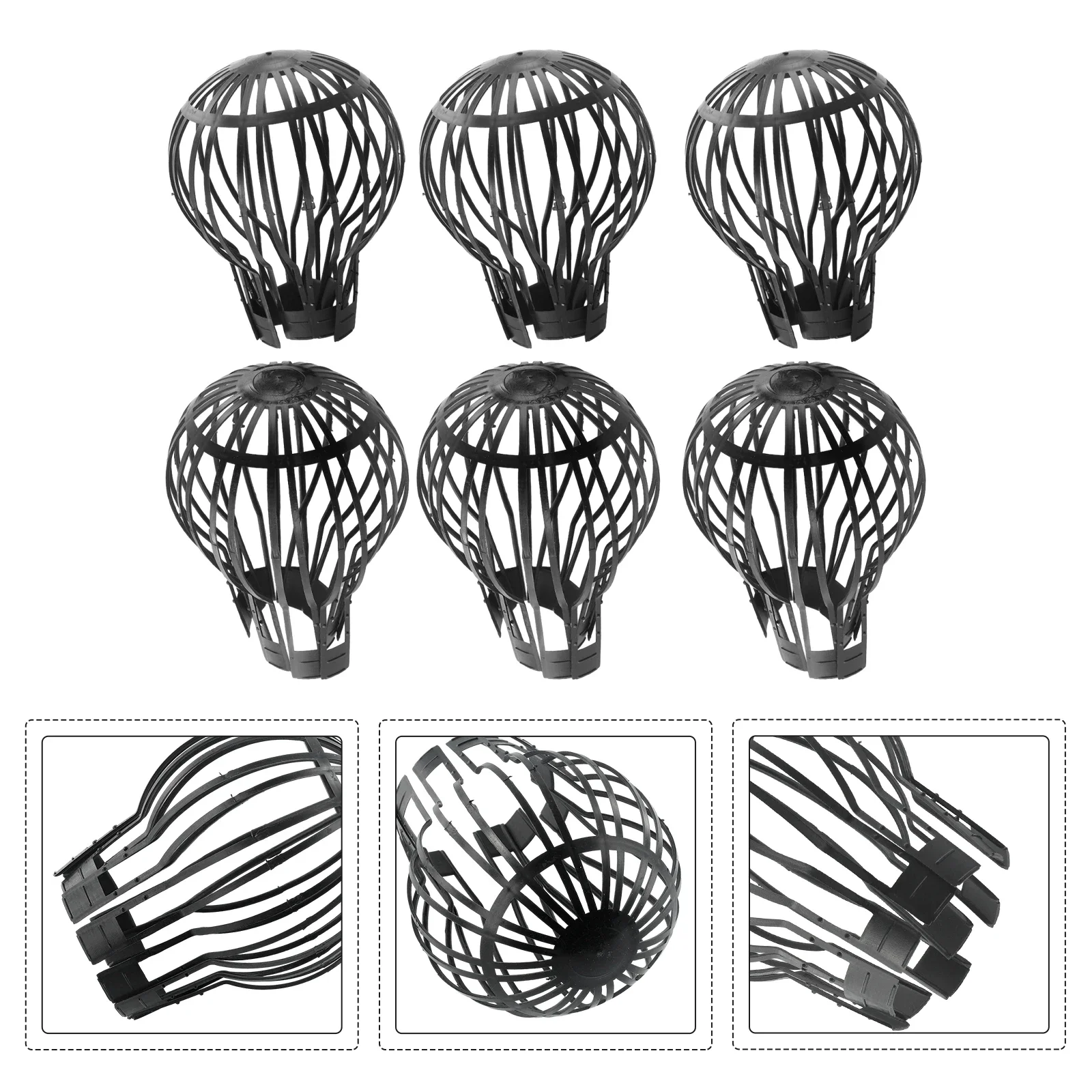 2/4/6PCS Roof Gutter Guard Filters Expand Plastic Filter Strainer Stops Blockage Leaf Drains Drain Net Cover