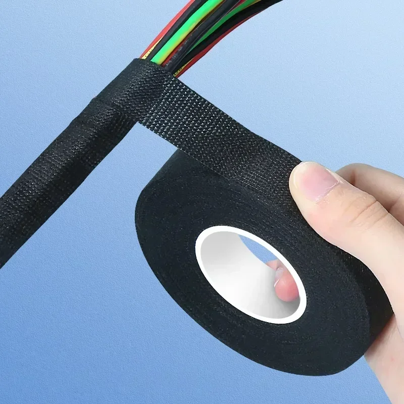Description Picture 3 of itemElectrical Insulating Tape Heat Resistant Harness Tape 9/15MM Car Cable Harness Wiring Loom Protection Waterproof Tape