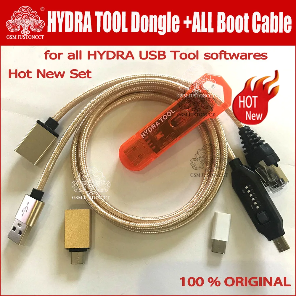 2022 Original New Hydra Tool Dongle For All HYDRA Tool Softwares+Umf All in one Boot Cable (EASY SWITCHING)&Micro With Sim Card micro usb rj45 all in 1 boot cable for qualcomm edl dfc 9008 mode support fast charge mtk spd box octopus box dongle usb adapter