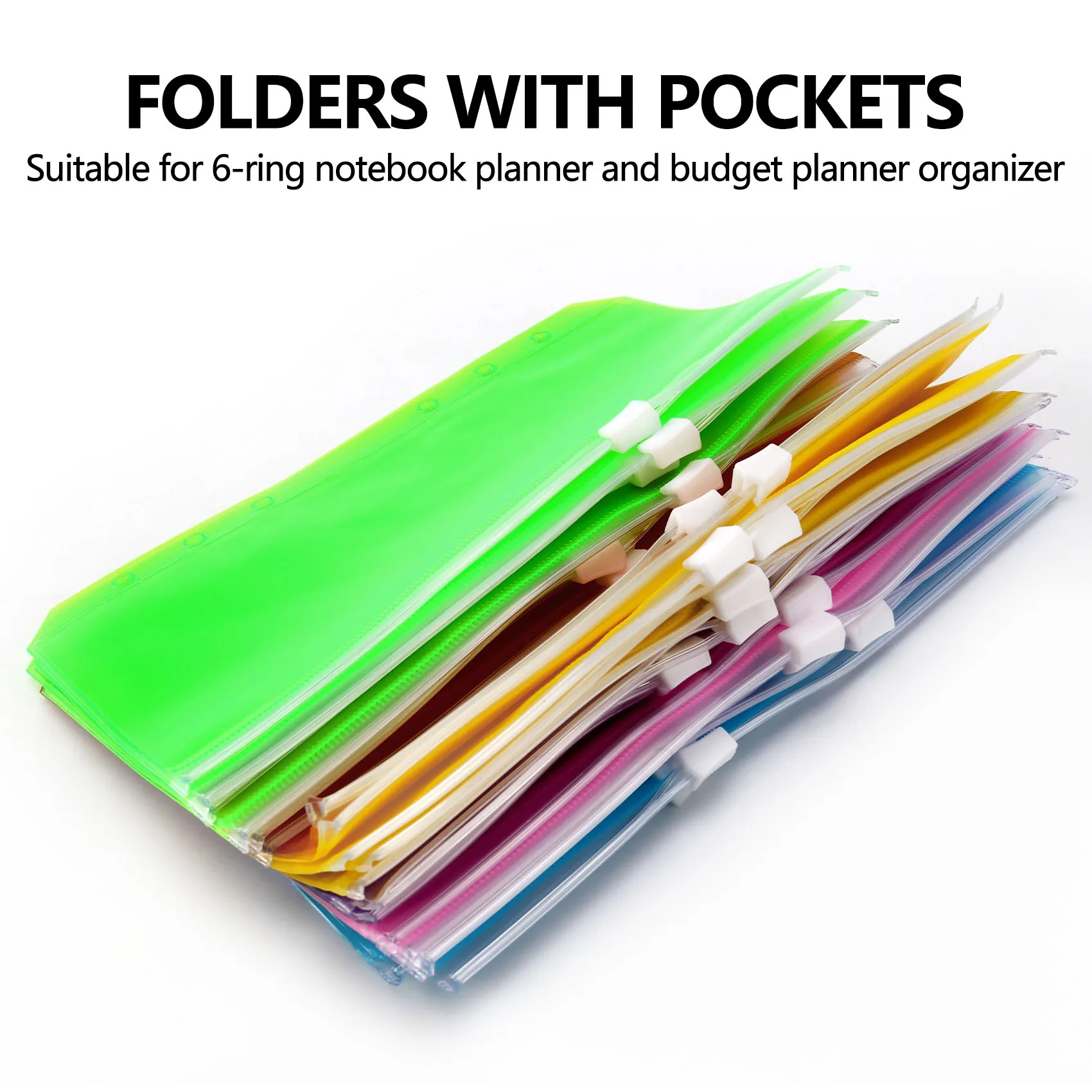 A34M-예산 바인더, 예산 관리용 현금 봉투, A6 바인더 포켓, 지퍼 봉투가 있는 예산 바인더