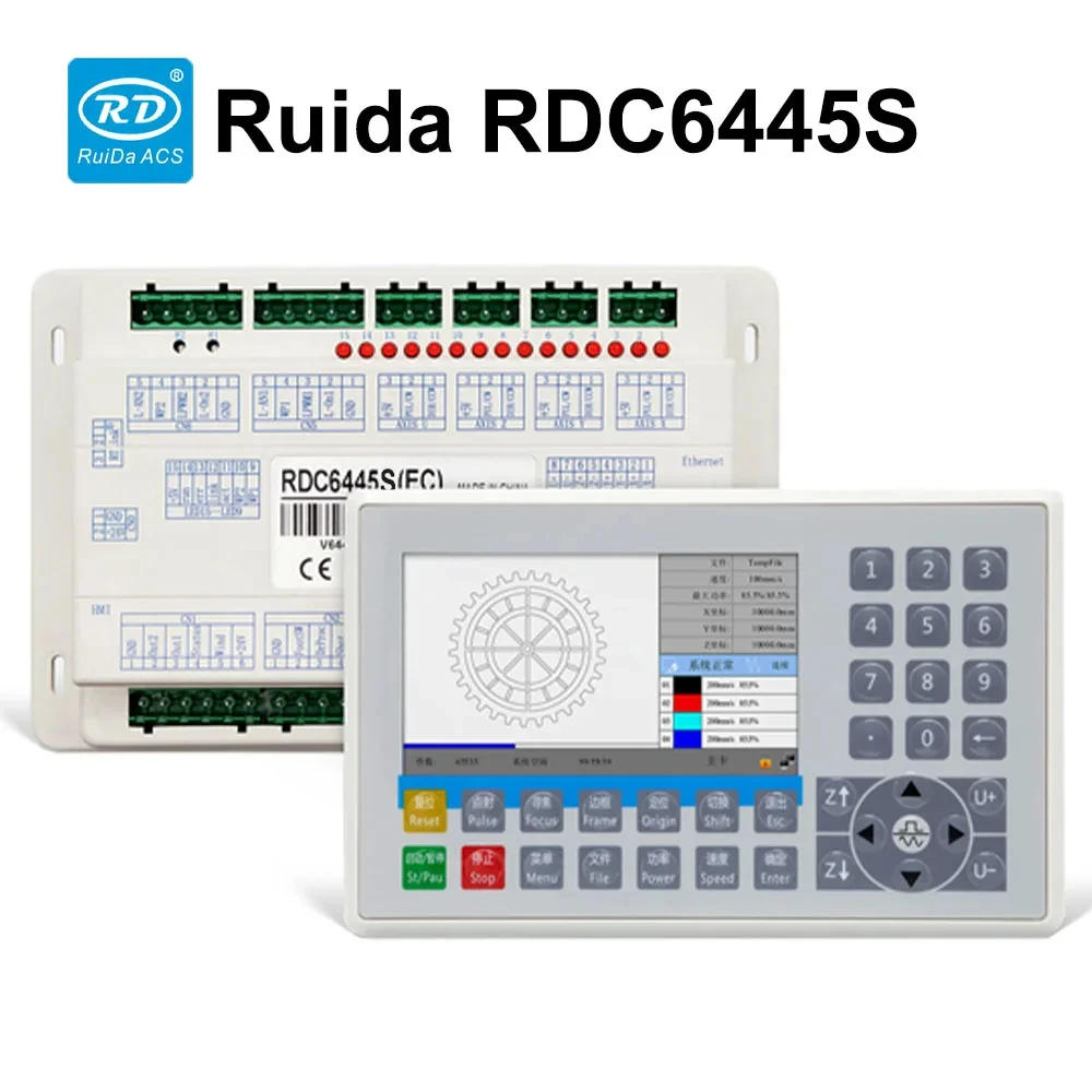 

QDHWOEL Ruida Controller RDC6445G RDC6445S CO2 Laser Control System for Laser Cutting Engraving Machine Upgrade RDC6442 RDC6442G