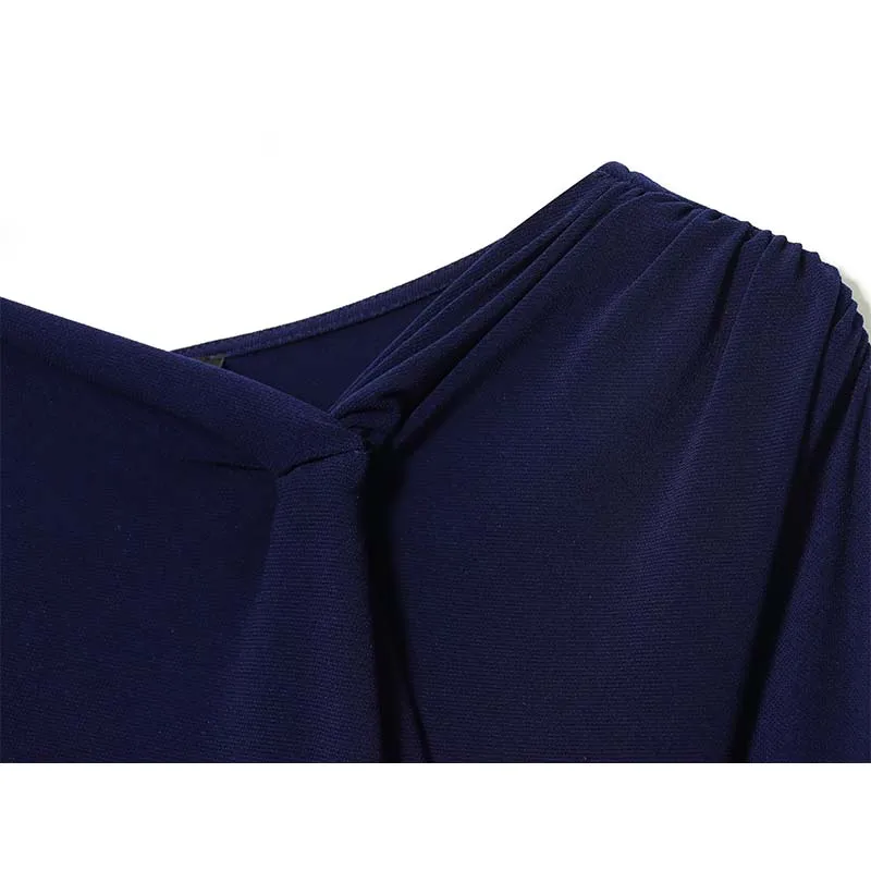 Woman Elegant Long Dress 2025 New Fashion Ruched Slim With Belt Women's Party Dresses Long Sleeve Autumn Midi Dress