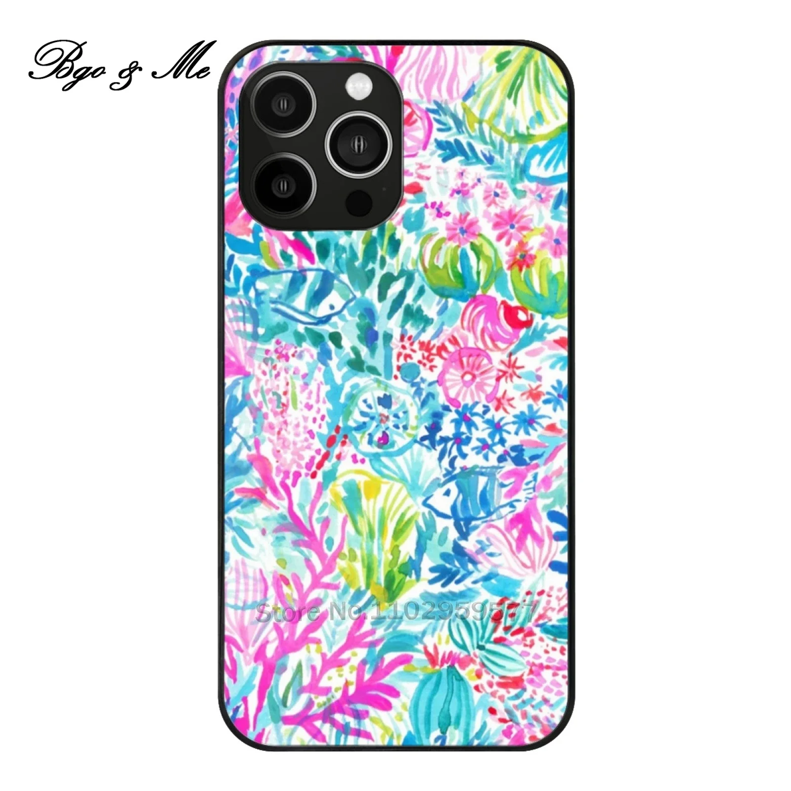 Custodia Subacquea In Vetro Temperato Vista Mare Per Iphone 15 14 13 12 Pro Max Home Home Pastel Colorful