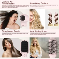 5in1 sèche-cheveux brosse fer à friser sèche-cheveux détachable Auto Wrap bigoudis séchage rapide électrique style souffleur de cheveux brosse 2