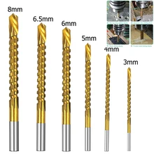 

Serrated Rosette Drill, Hand Drill 3-8mm Metric Spiral Tap Drill Set, Cutting, Drilling and Polishing Tools 2/6 Pieces