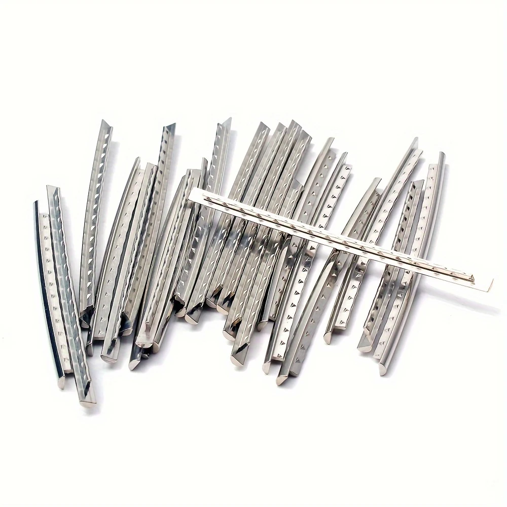 Guitar Parts 24pcs 2.7mm Stainless Steel Fretwires Guitar Frets Wires Electric Bass Guitar Fingerboard Replacement