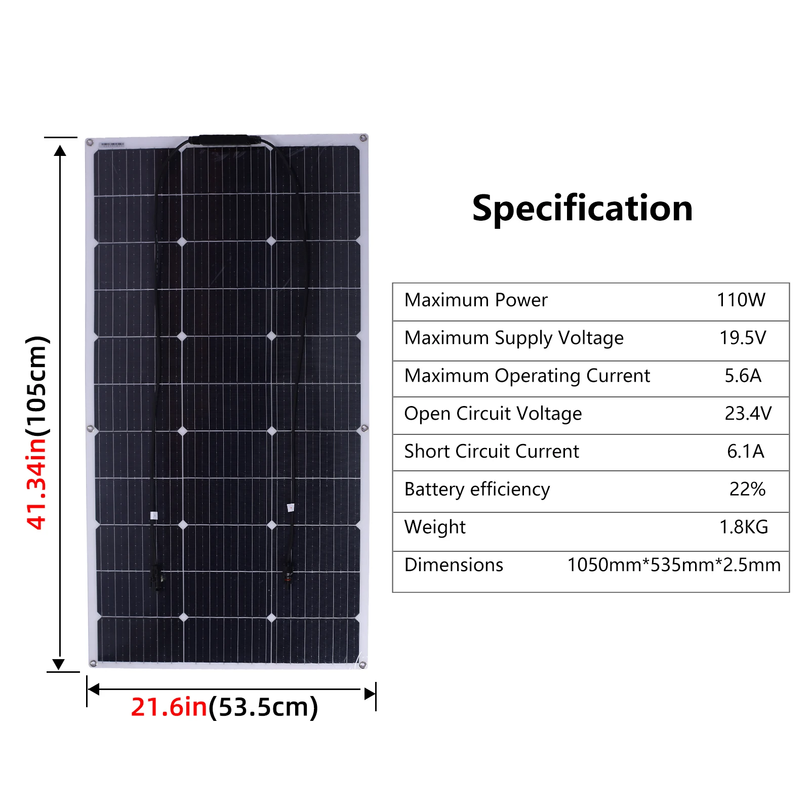 Jingyang pannello solare 18V 110W 220W 330W 440W pannello solare flessibile  cella solare monocristallina 12V carica batteria 1000W kit domestici -  AliExpress