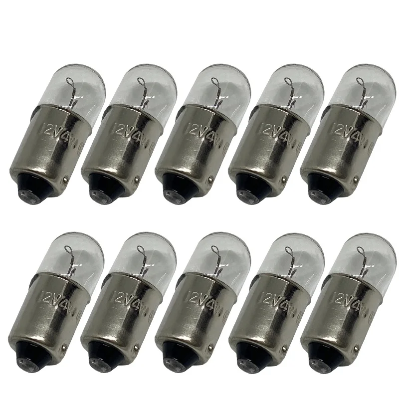 10/4PCS T8.5 Ba9s Signal Lamp T4W Chip For Car Roof lights Mirror