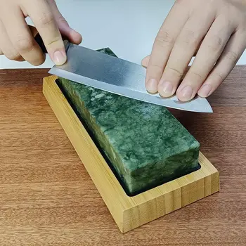 1PC Nature Sharpening Stone Knife Sharpener Whetstone Oil Honing Stone Fine Grinding Stone 1
