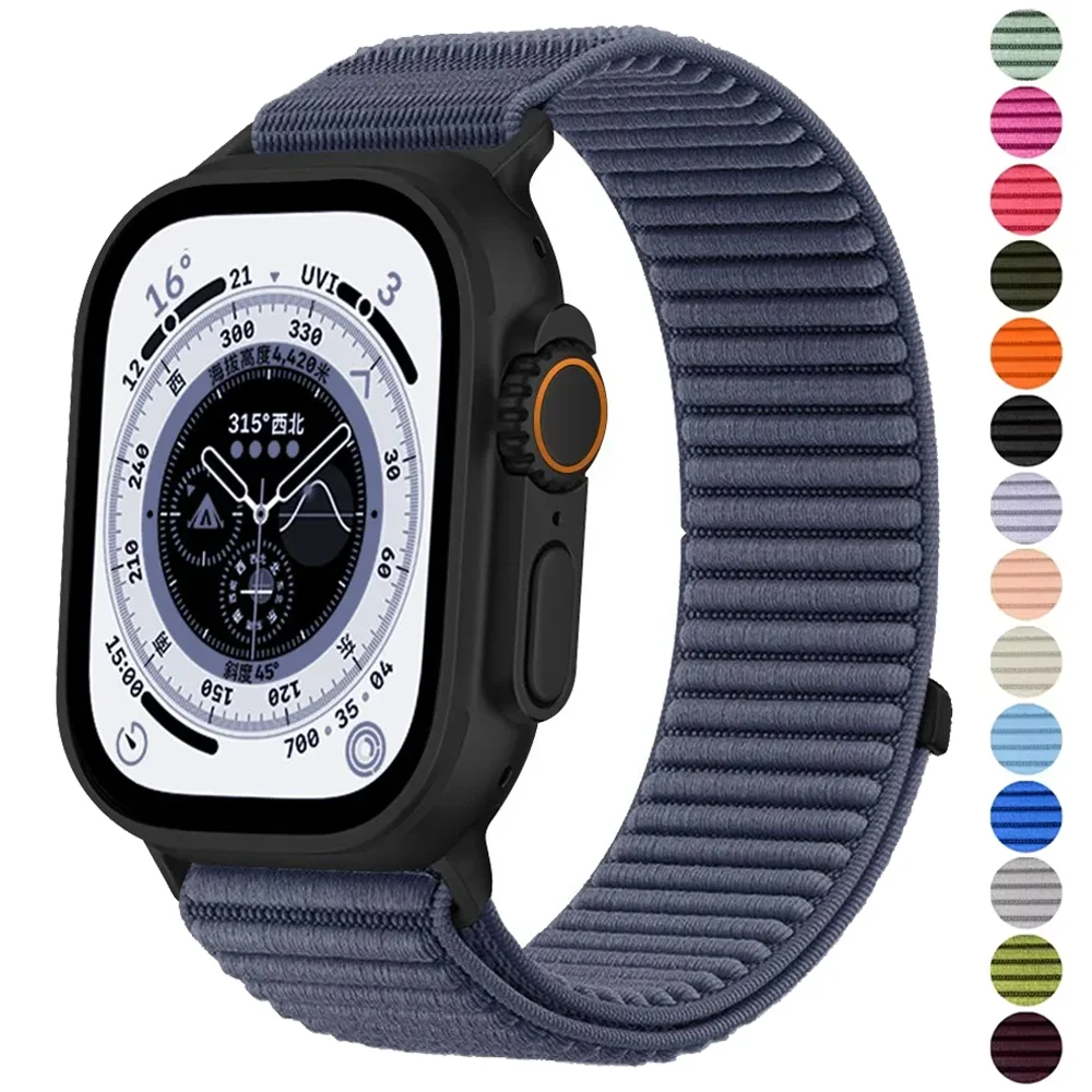 Nylon Loop Strap for Apple Watch - Stylish and Durable Replacement Bracelet
