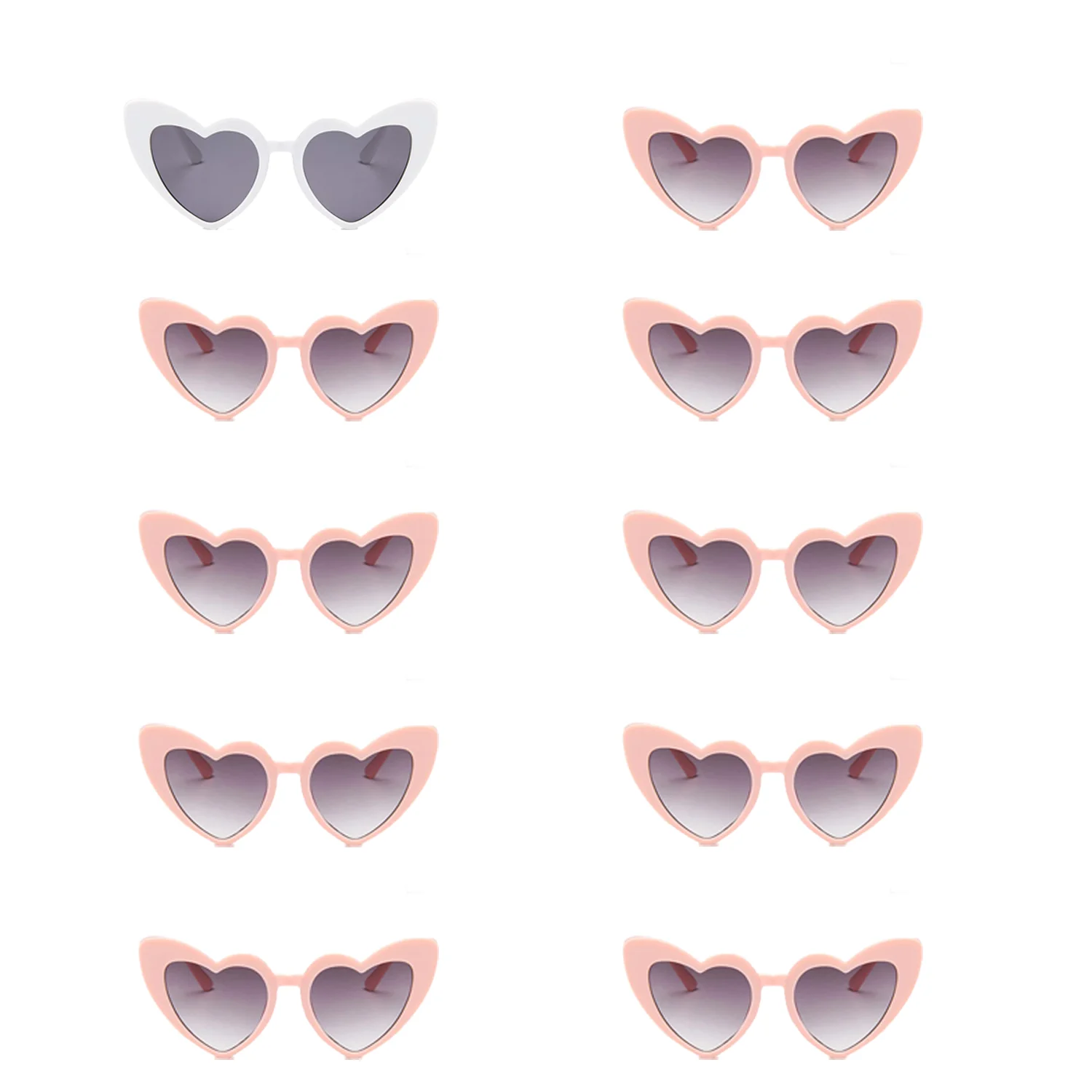 3 Paires De Lunettes De Soleil Sans Monture En Forme De Nuage | Mode En