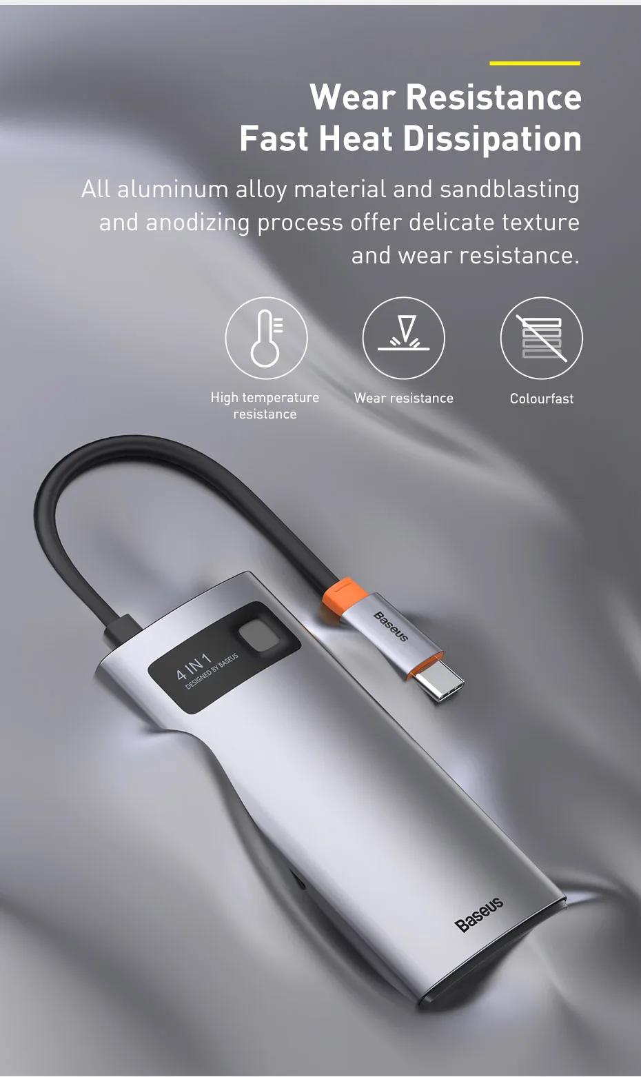 divisor Compatível com HDMI, PD 100W, Dock