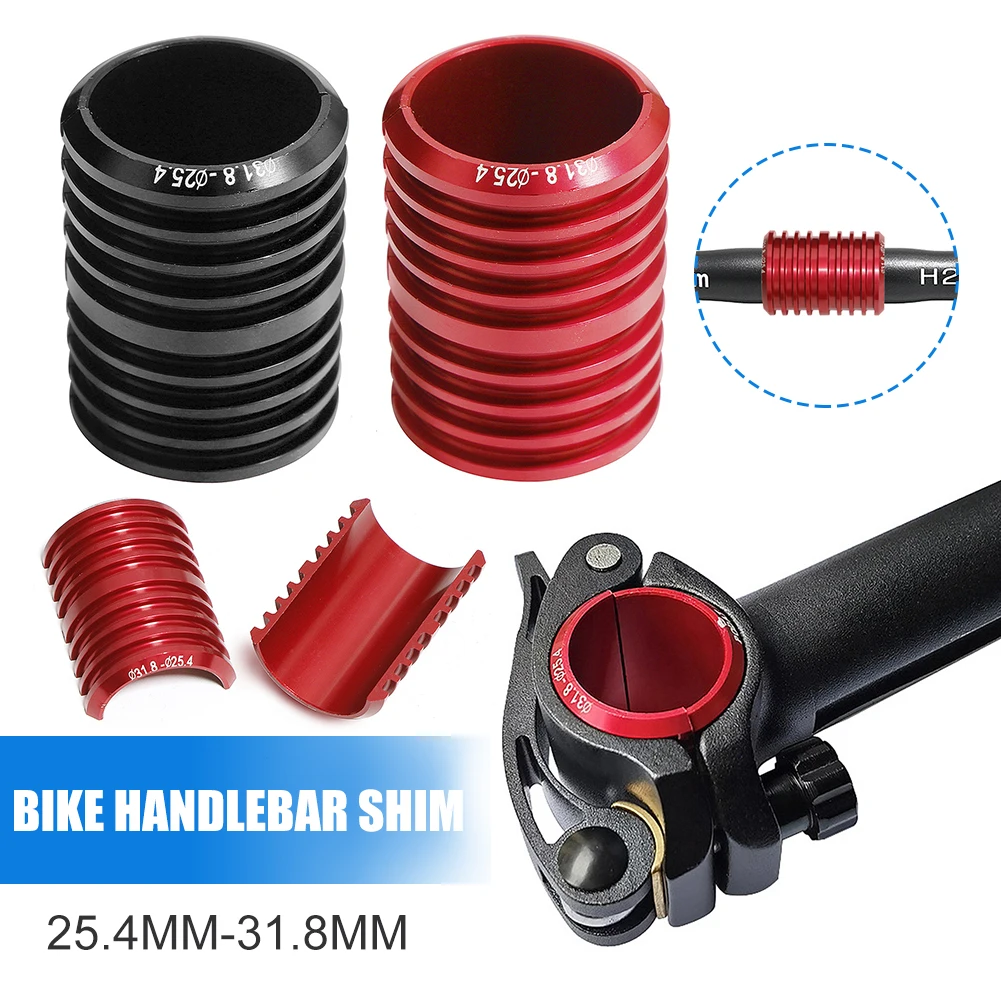 Bike Handlebar Shim 25.4mm to 31.8mm Aluminum Alloy Bicycle Handlebar