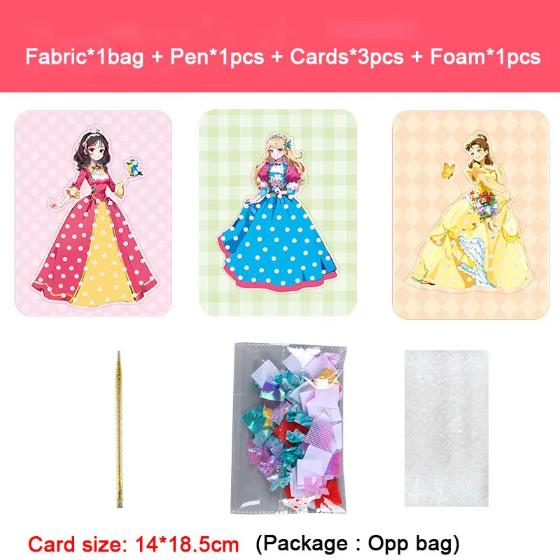 Fabric Art Frenzy: Princess Dress-Up Animal Puzzle & DIY Craft Kit