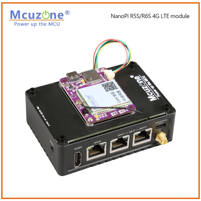 Nanopi R5s 4g Placa de Expansão 4g Lte Cat4 Driver Livre Openwrt Ubuntu Debian - Imagem 5