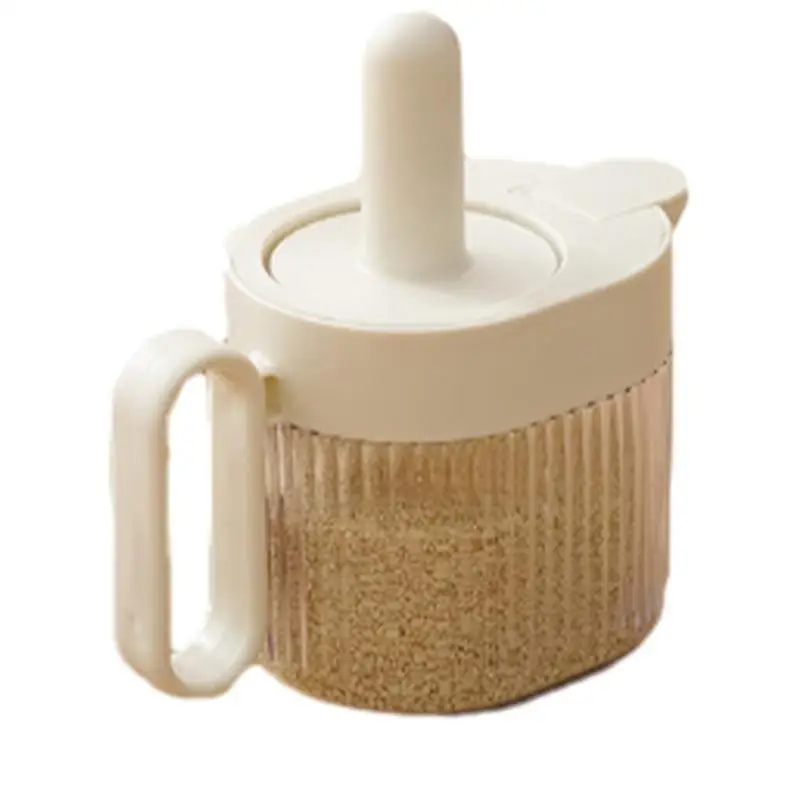 

Емкость для специй с ложкой, контейнер для перца, Кухонный Контейнер для хранения и организации, многофункциональная Емкость для специй с ручкой