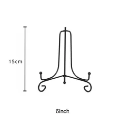 Black Iron Decorative Display Stand and Easel (6Inch)