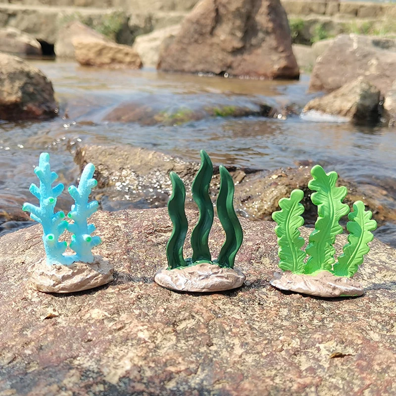 Fish Tank Ornaments 1pc Colorful Artificial Aquarium Mini Coral Reef Decoration Starfish Coral Plant