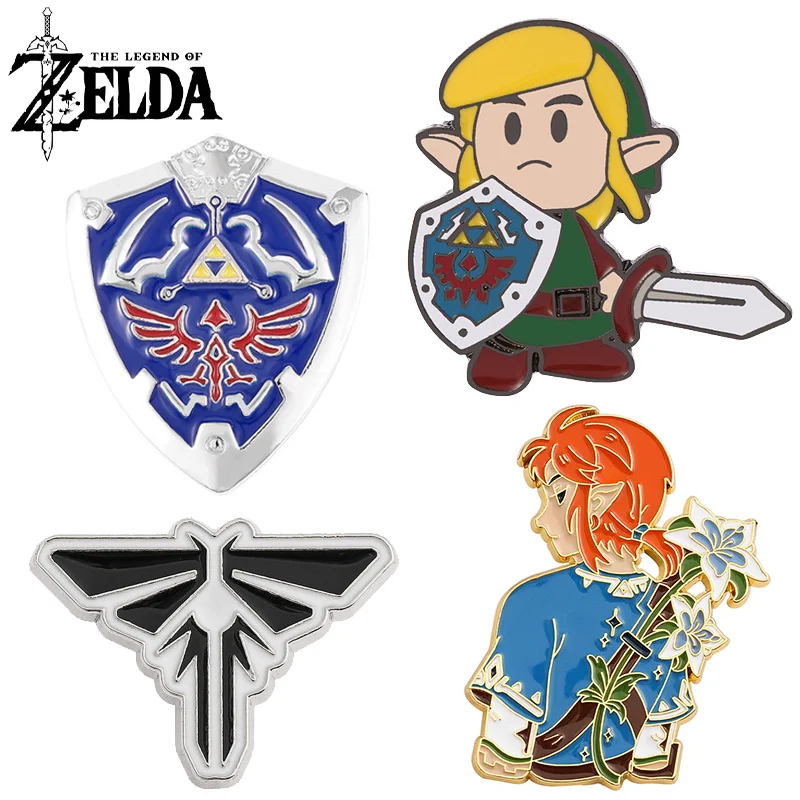 Zelda Tears Of The Kingdom Spille Smaltate Spilla Cartoon Metal Personalità Creativa Distintivi Denim Spilla Regalo Gioielli Per Bambini