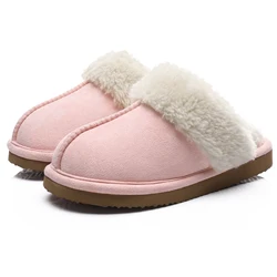 Cozy Winter Fuzzy Women's Slippers - Indoor/Outdoor Soft House Shoes with Suede and Antiskid Sole - 38-39 (Pink)