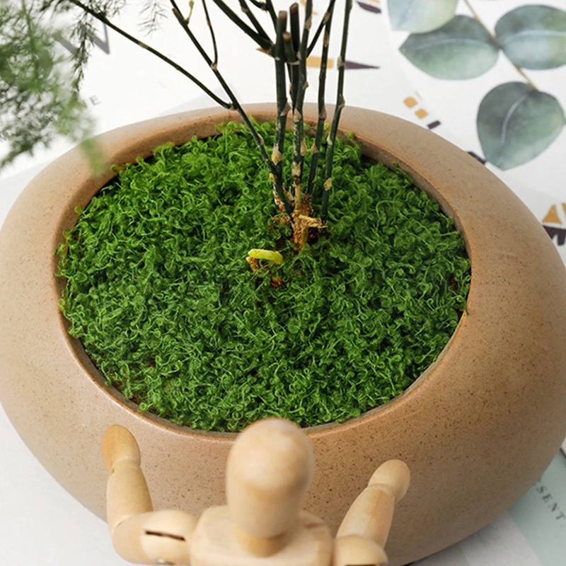 about 20g Artificial Green Plants Polyester Moss Grass Home Living Room Garden Decoration Mini Landscape Fake Flower DIY Crafts