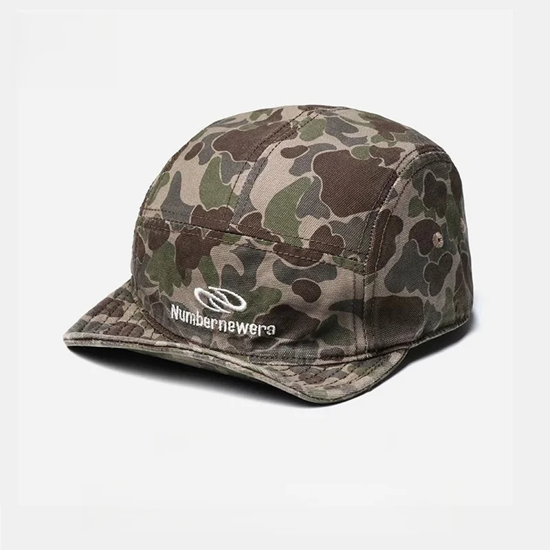 Czapka 5-panelowa z krótkim daszkiem, kamuflaż, męska, damska, streetwear, hip hop, czapka baseballowa, wojskowa, taktyczna, kamuflaż, czapka typu snapback na deskorolkę.