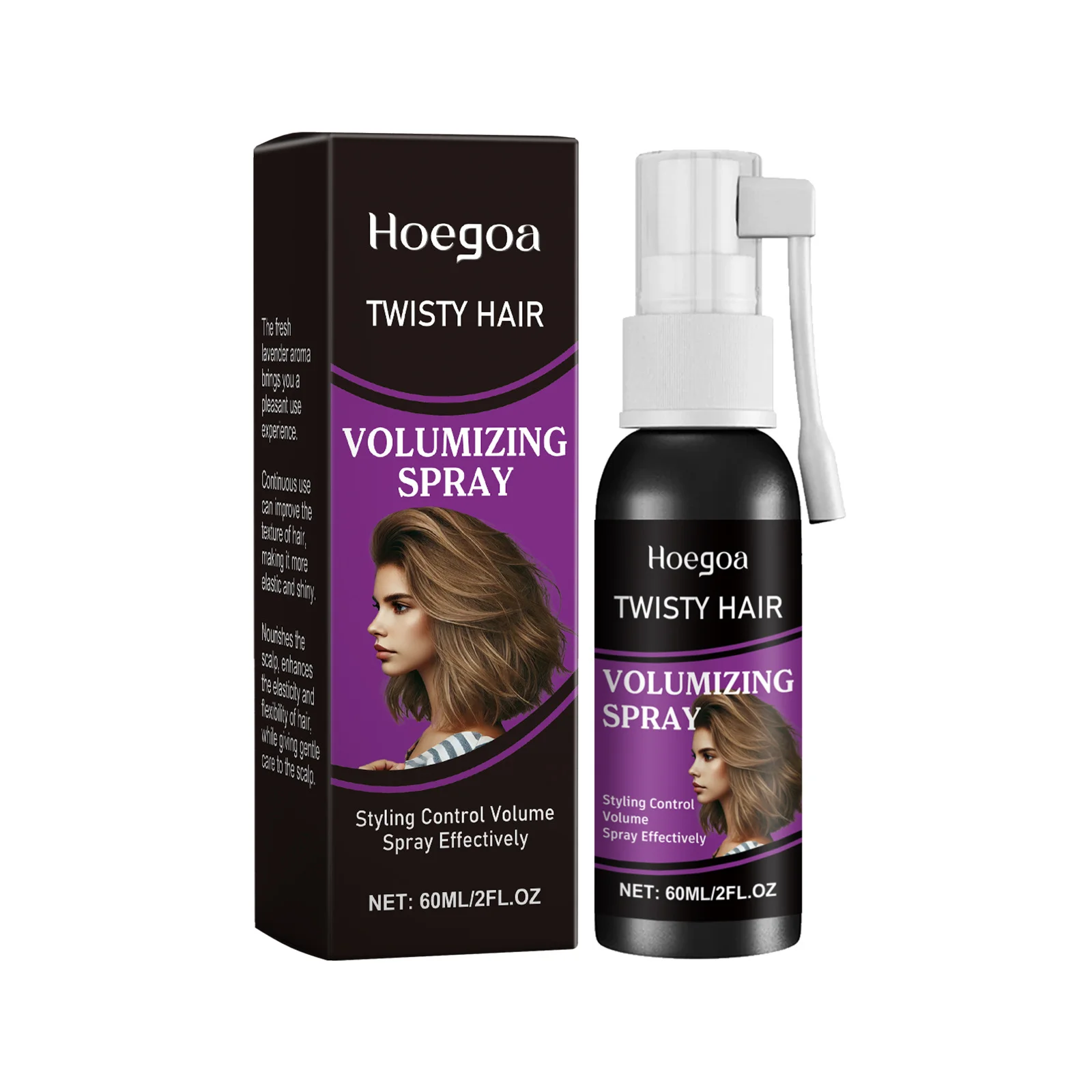 Lavender Hair Volumizing Spray Non Greasy Oil Control Improve Style Strengthen Texturizers Keep Dry Leave-In Hair Fluffy Sprays