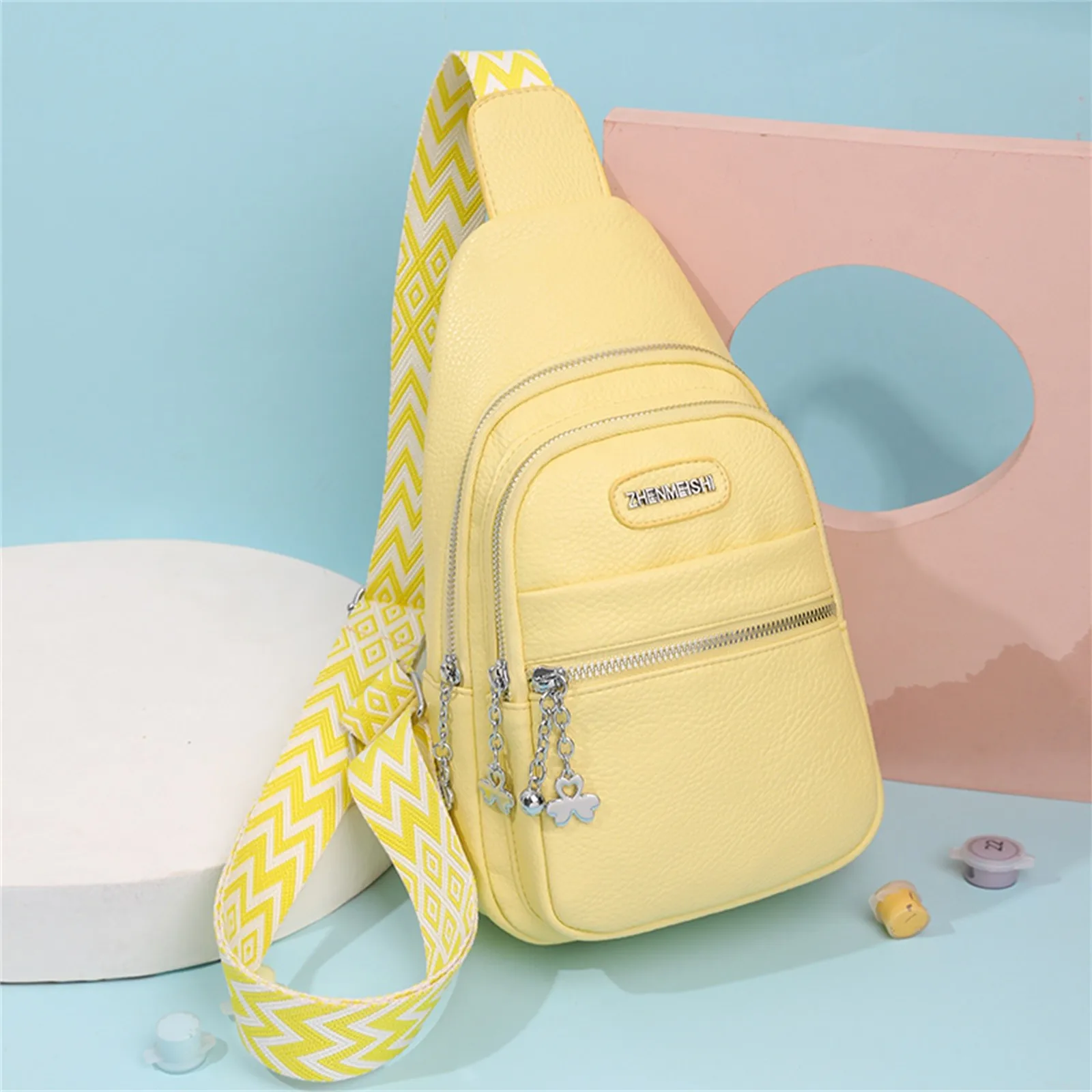 

Сумка-мессенджер женская с USB-кабелем, повседневный ранец на грудь, школьный рюкзак для пикника, кошелек