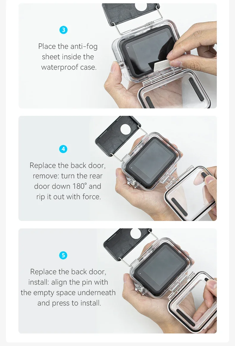 Dive Housing for GoPro Hero 9-13 - Waterproof Case with Anti-Fog Coating & Reinf