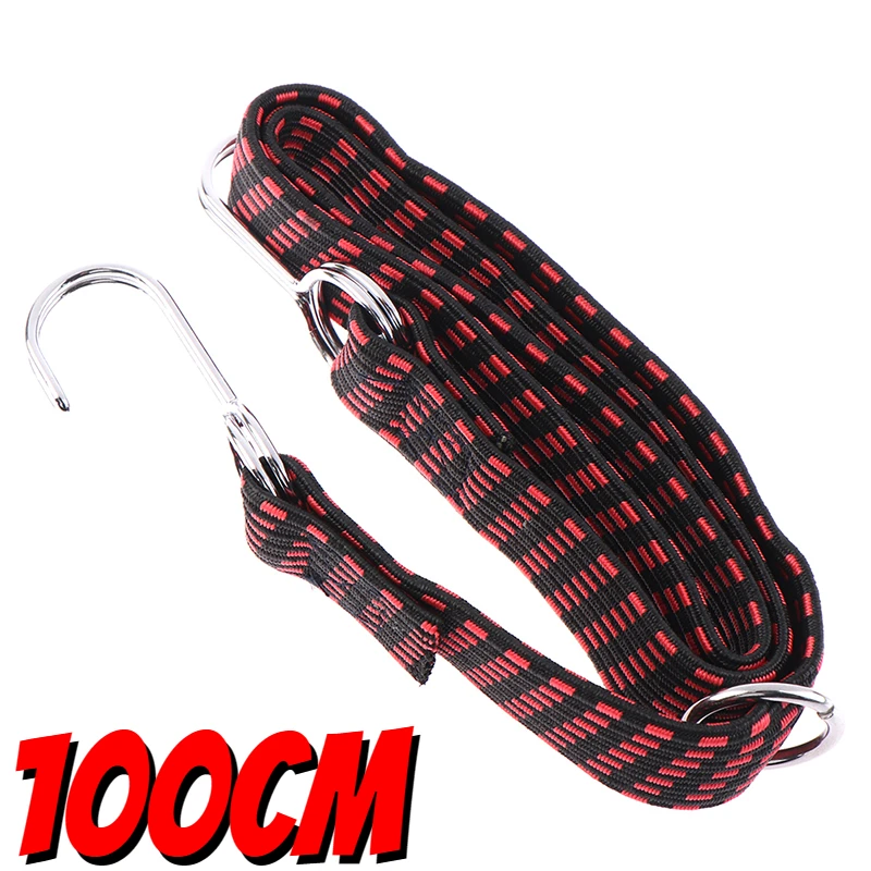 Motorcycle Elastic Belt Rubber Elasticated Luggage Roof Rack Strap Portable Fixed Band Hook Mountain Bike Bicycle Accessories cargo straps luggage strap cargo tie down strap tie down straps lashing strap elastic belt bungee straps elastic binding rope trunk elastic belt