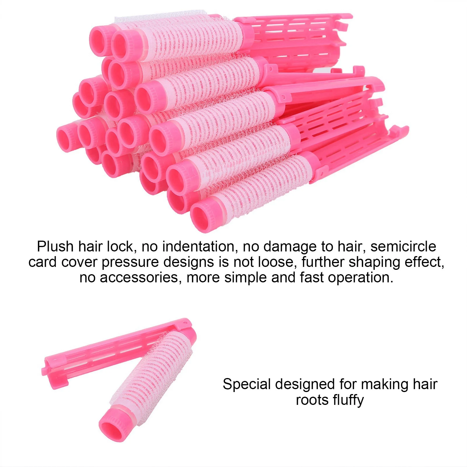 20Pcs/Set Hair Perm Rods,Fluffy Perming Rod Hair Roller Curler Kit Perming Rods Hairdressing Styling Tools For Salon Barber Home