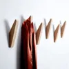 1/4pcs Natural Wood Wall Hooks Decorative Key Hook Clothes Hat Scarf Handbag Hanger Hook Kitchen Bathroom Organizer Decor Hook 3