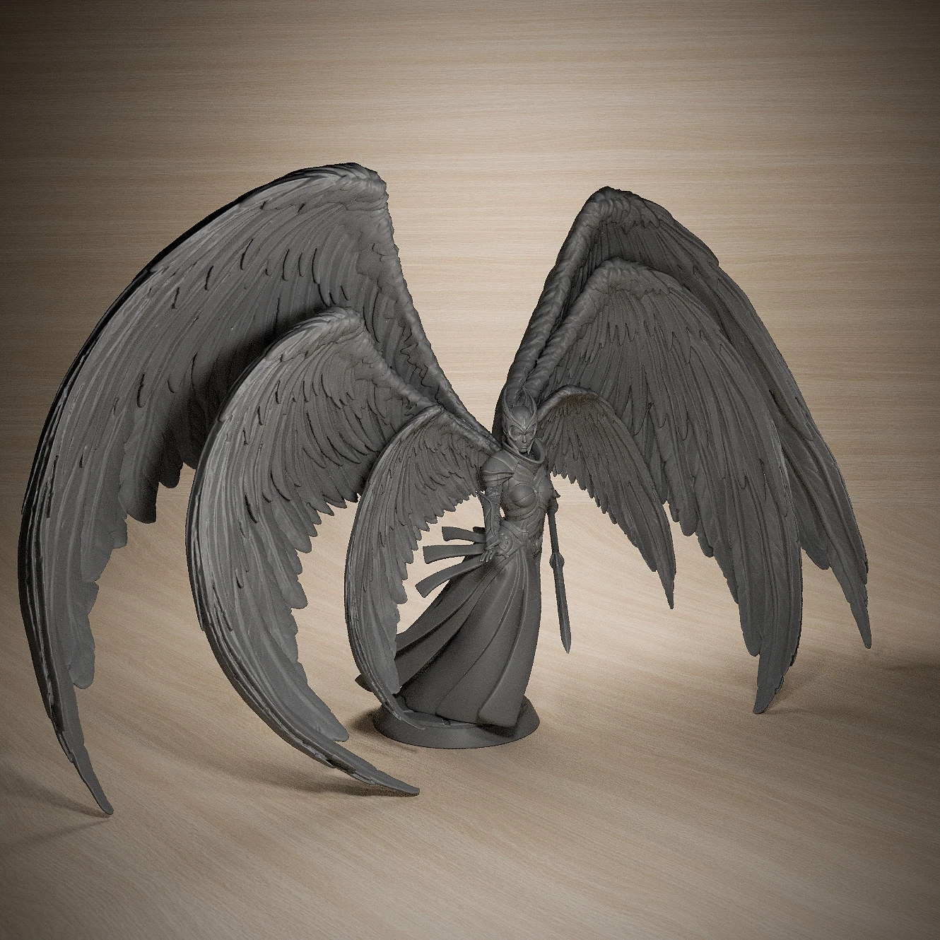 Angel Seraphin 25mm Tabletop Games Model Unpainted Miniatures For Tabletop Games And Role-playing Room Decorations 5
