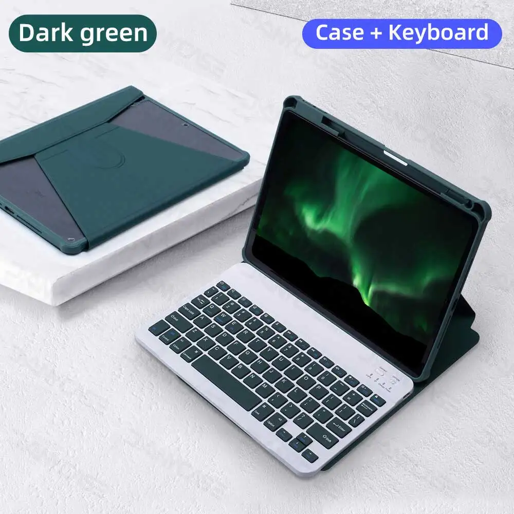 Premium Magnetic Keyboard Case with Transparent Cover and Mouse