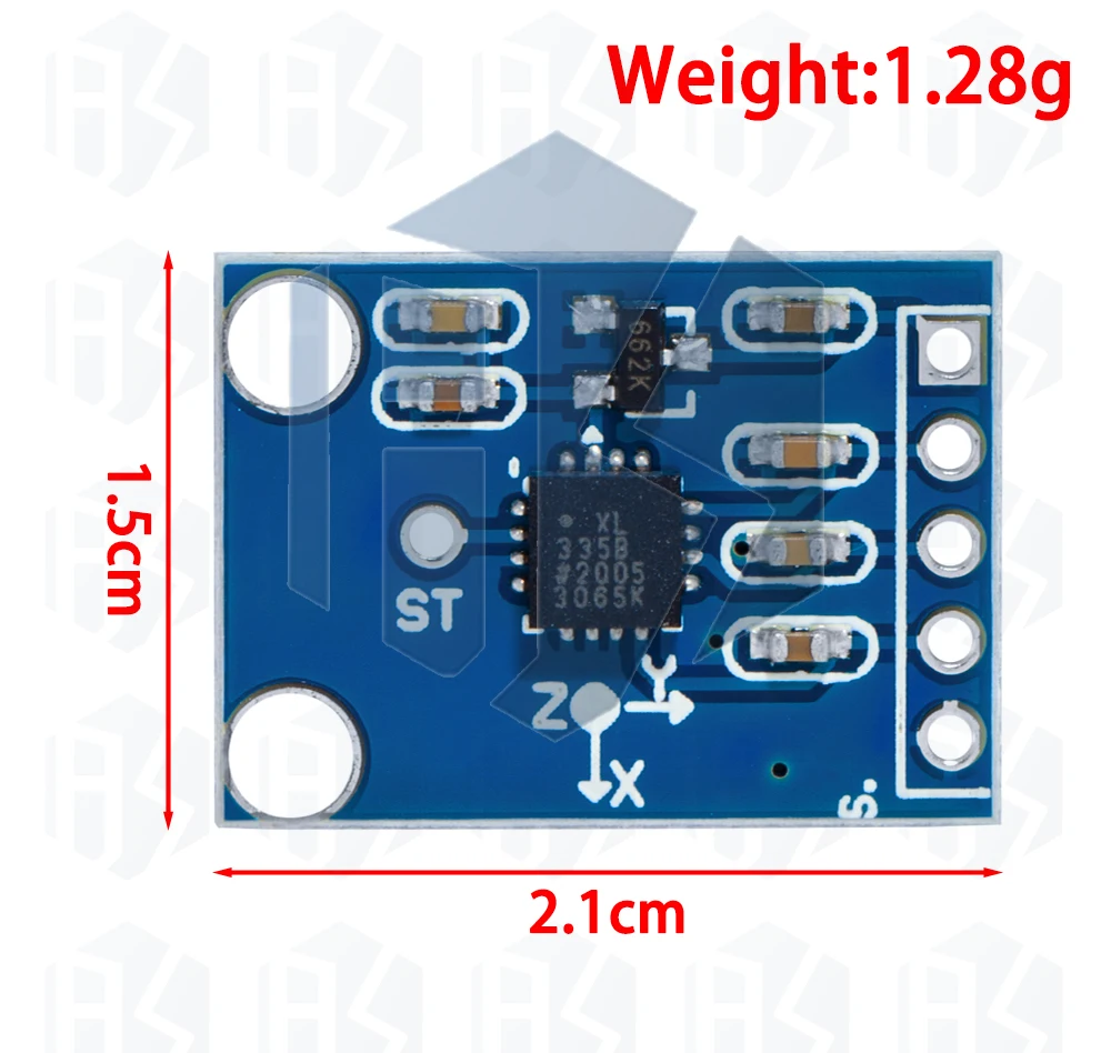 1 ~ 10PCS EGBO GY-61 ADXL335 Acelerometro 3-Achsen Analog Ausgang Beschleunigungsmesser Modul Winkelwandler 3V-5V – Detail 22