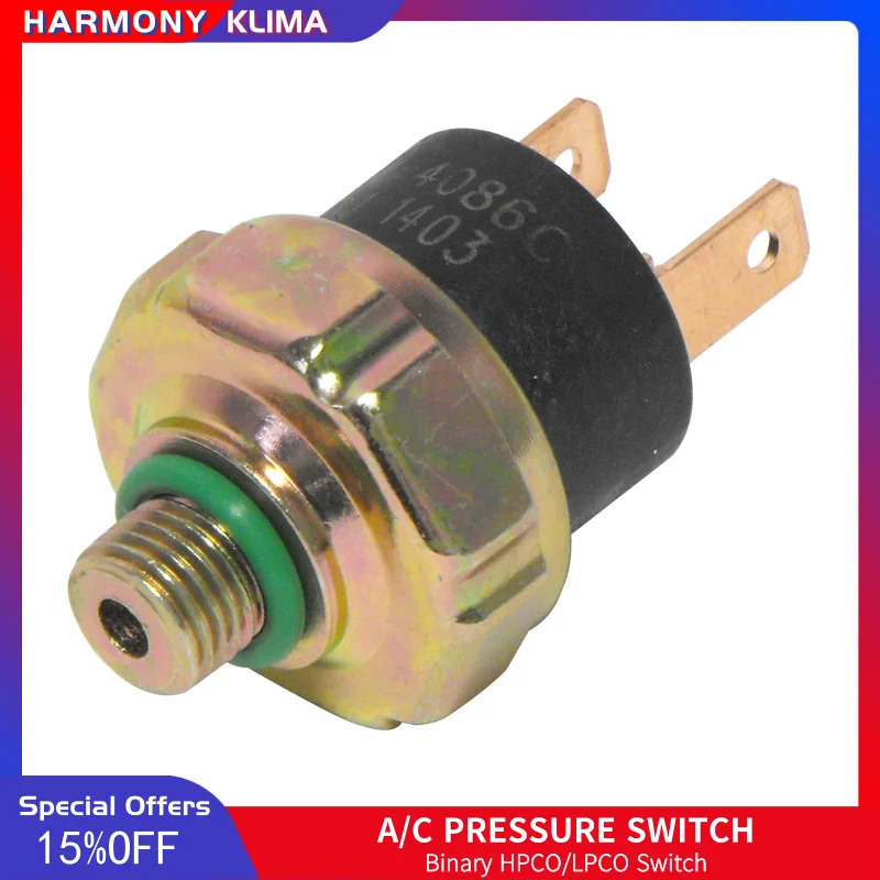 HVAC Binary Pressure Switch Universal 3/8"24 Male SW 4086C SP4086