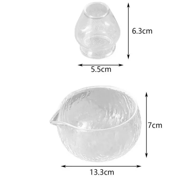 Elegant Matcha Ceremony Starter Bowl with Pouring Spout, 500 ml