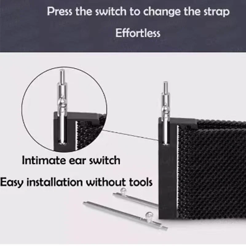 10PCS Stainless Steel Quick Release Watch Strap Spring Bars