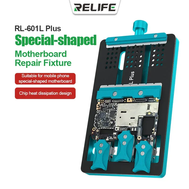 

RELIFE RL-601L PLUS Universal Double-slot Motherboard Fixture Phone IC Chip BGA PCB Motherboard Jig Board Holder Repair Tools