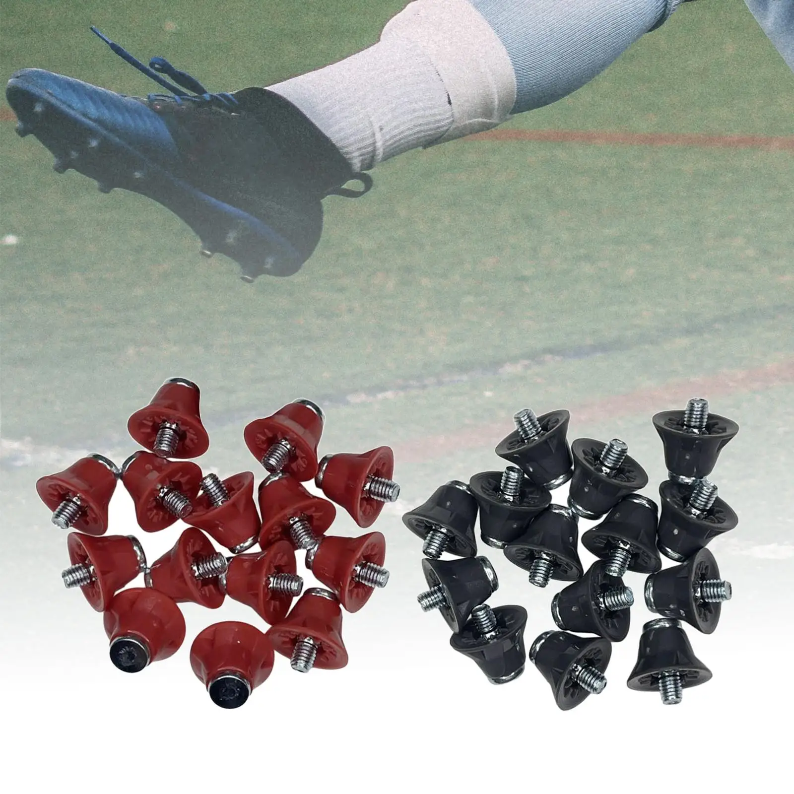 14Pcs Rugby Studs Replacement Spikes M5 Threaded Turf Football Boot Spikes Soccer Shoe Spikes for Athletic Sneakers Training
