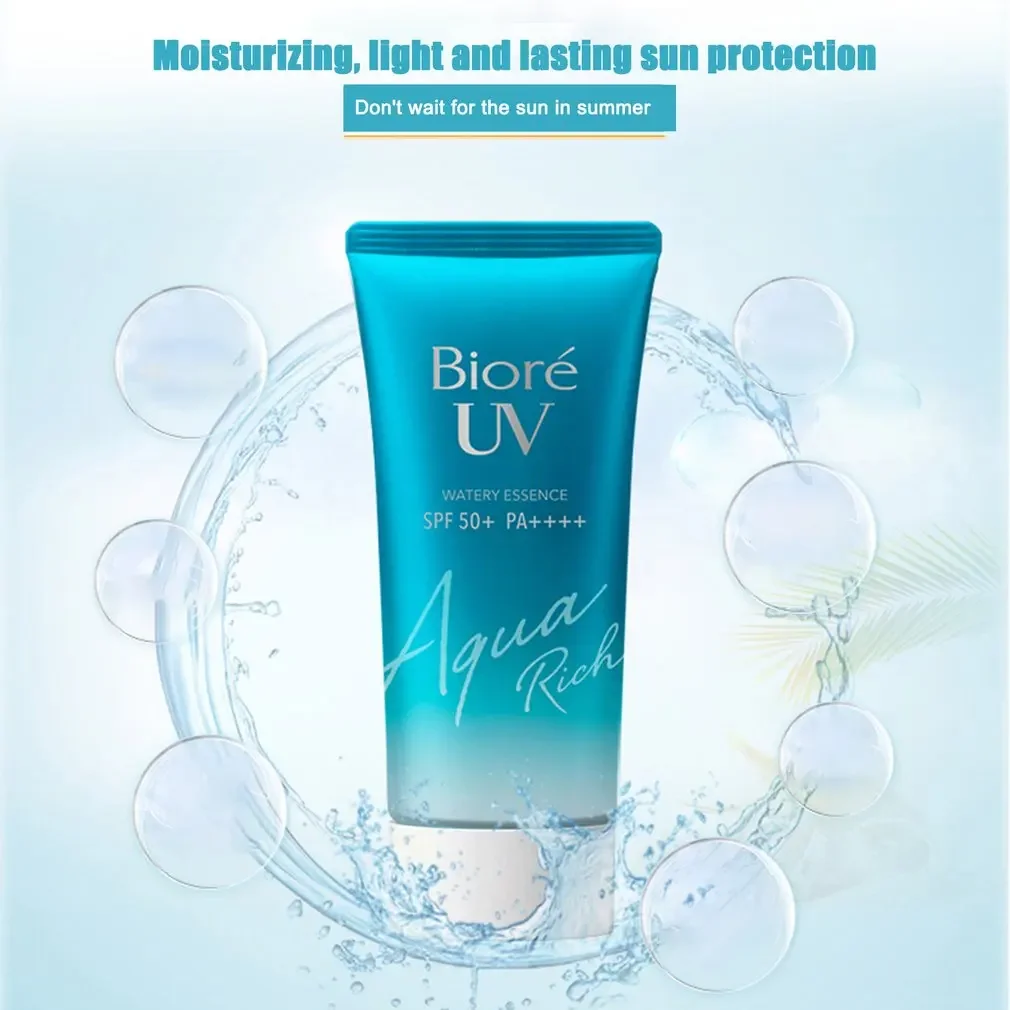 SPF50 Biore UV Aqua Sunscreen Cream UVA UVB Protection Gel Isolation Lotion for Men And Women Moisturizing Whitened Waterproof 3