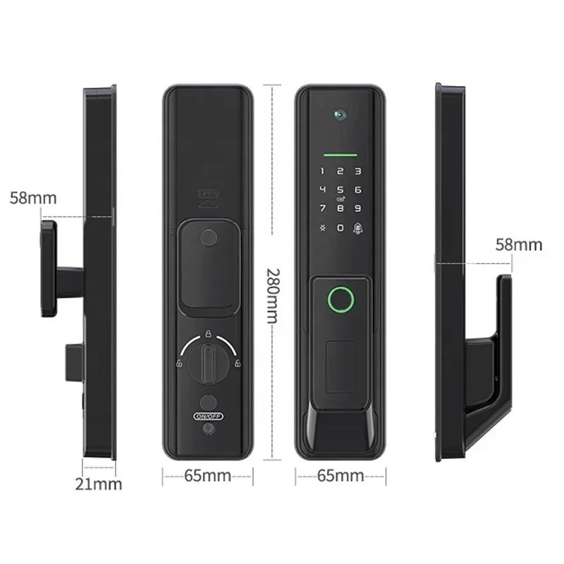 2023년형 모던 와이파이 투야 스마트 자동 디지털 아파트 도어락