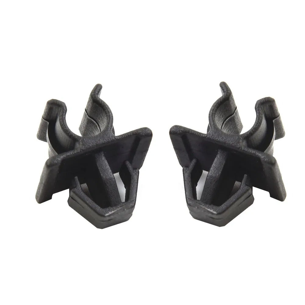 

Clip Rod Clip Auto Black Exterior For Nissan Hood Hood Panels Parts Plastic 2pc Accessories Accessory Car Cars