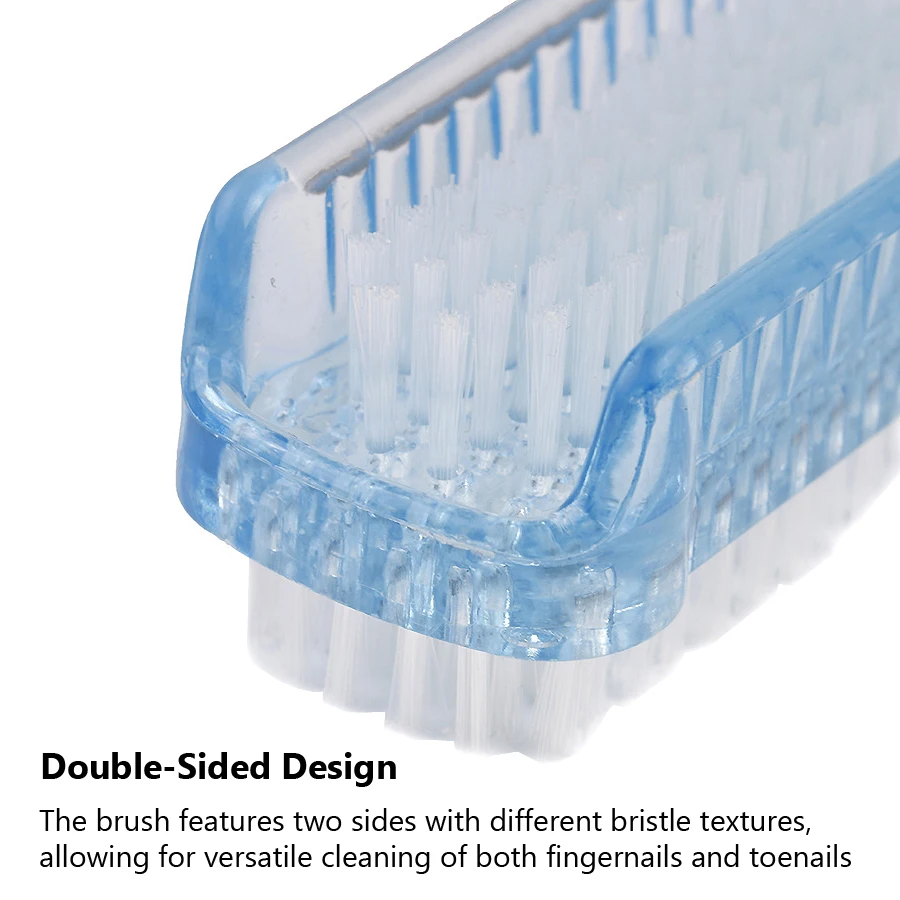 Double-Sided Nail Cleaning Brush, Manicure and Pedicure Tool, Ideal for Fingernails and Toenails 2